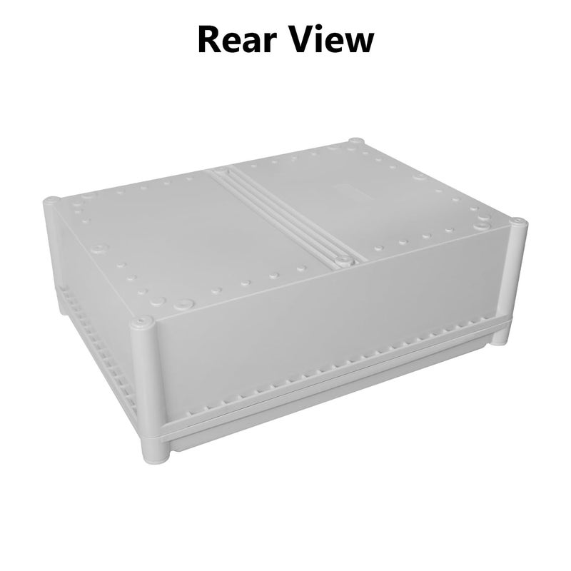 LeMotech Junction Box IP67 Waterproof Dustproof ABS Plastic Project Box for Electrical Outdoor Enclosure Gray 15 x 11 x 5.1 inch (380 x 280 x 130 mm) - Image 5